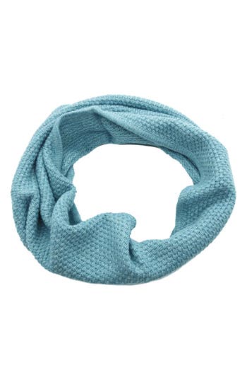 Portolano Neck Warmer In Popcorn Stitch In Blue