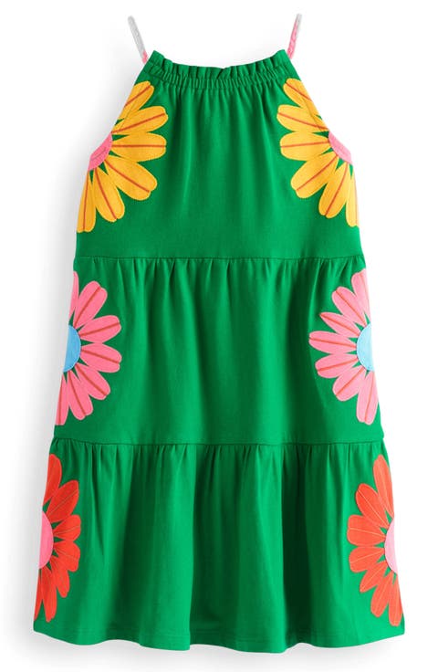 Kids' Enola Hoptch Potch Embroidered Tiered Jersey Sundress (Toddler, Little Kid & Big Kid)