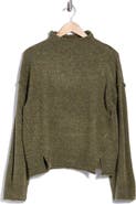 MAX STUDIO Tweedy Turtleneck Sweater