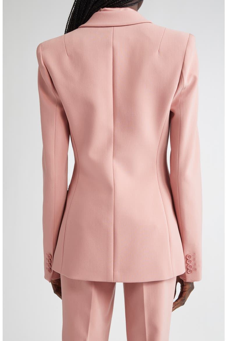 Georgina One-Button Virgin Wool Blend Blazer, Alternate, color, ROSETTE