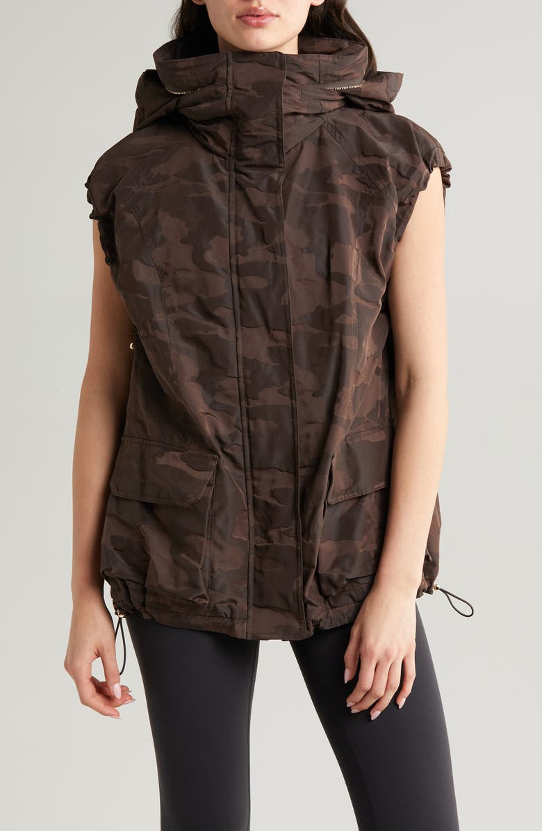 Blanc Noir Svetlana Oversize Camo Vest, Alternate, color, 