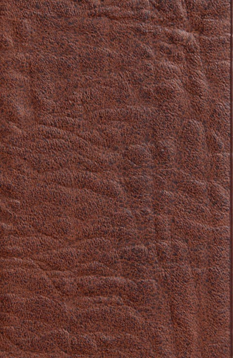 Faux Leather Logo Centerbar Belt