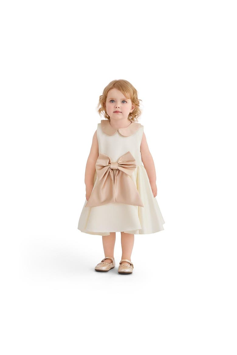 Petal Bow Gown, Main, color, Ivory