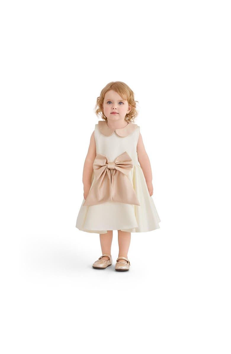 Tulleen Petal Bow Gown, Main, color, Ivory