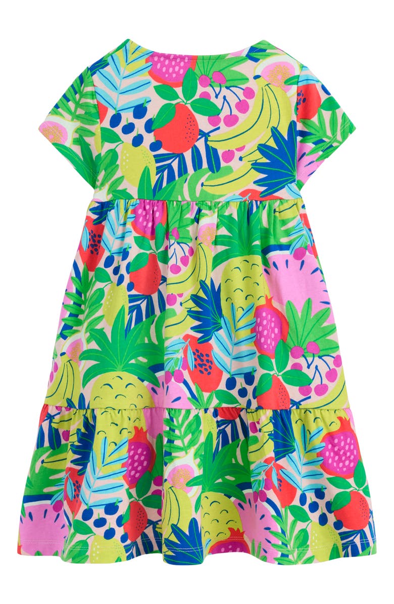 Mini Boden Kids' Ariel Fruit Print Cotton Twirly Dress, Alternate, color, 