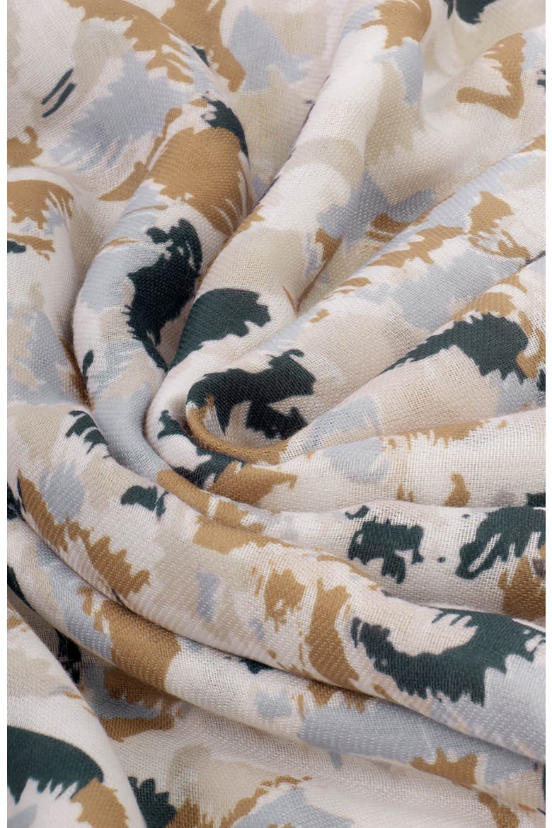 Printed Scarf, Alternate, color, Terrazo