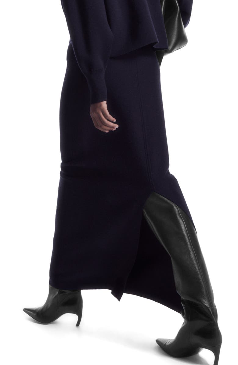 COS Column Double Faced Wool Maxi Skirt, Alternate, color, 