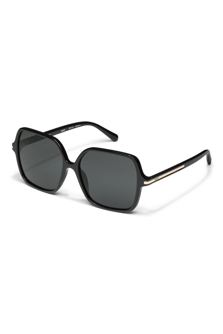 Press Tour 60mm Gradient Square Sunglasses, Alternate, color, BLACK/ SMOKE