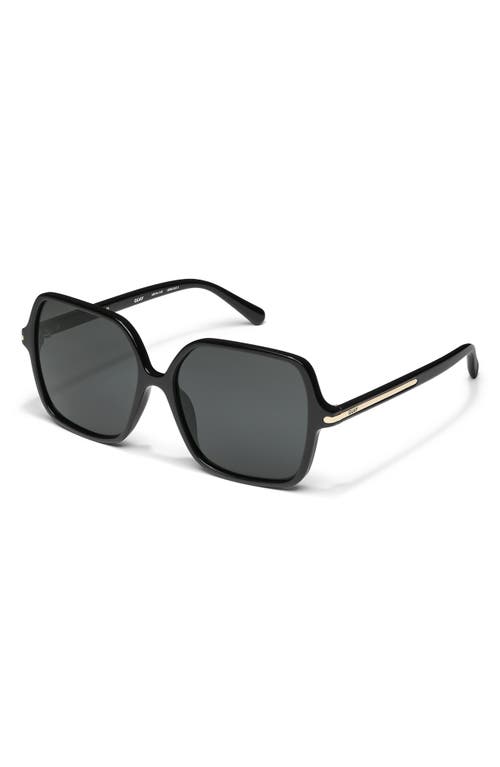 Quay Press Tour 60mm Gradient Square Sunglasses In Blue