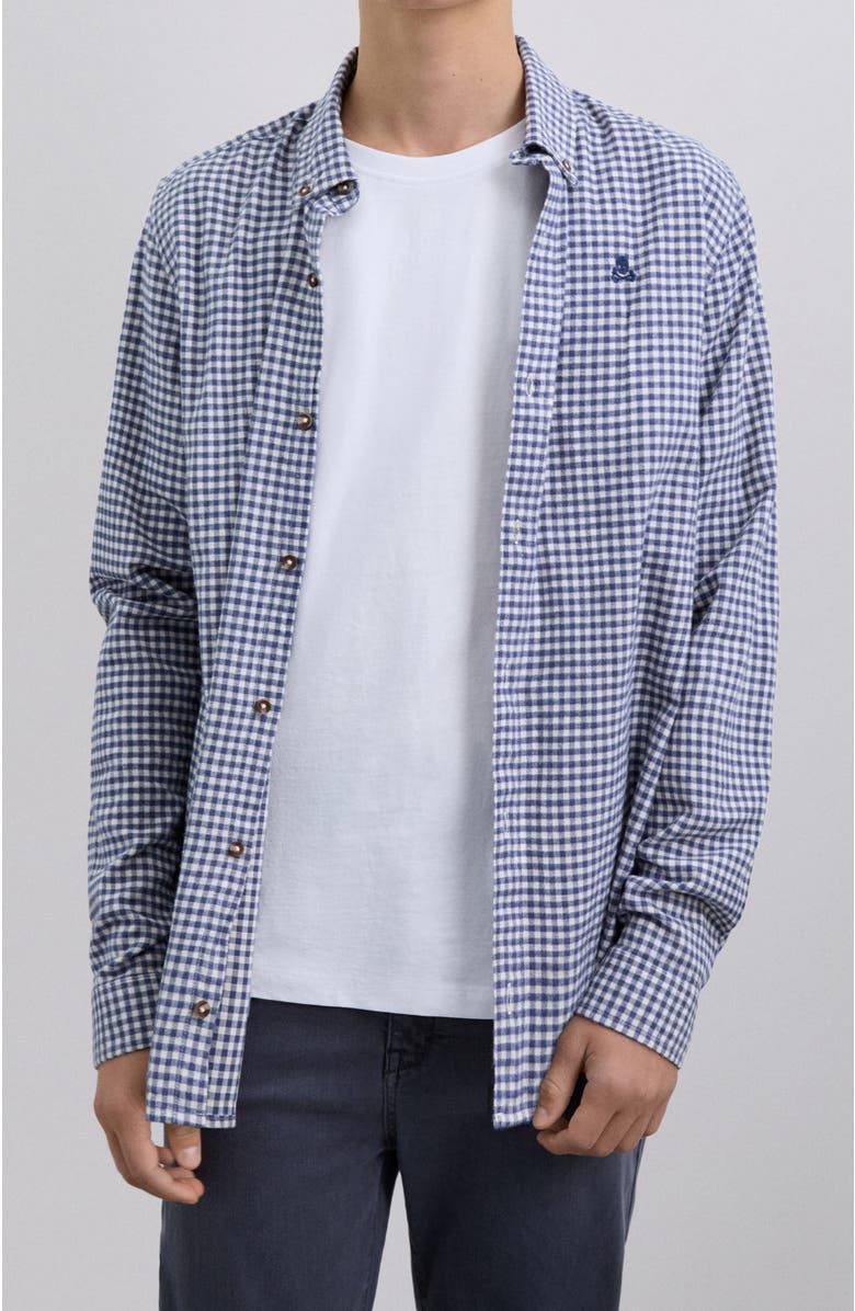 Scalpers Bd Checks Shirt Kids, Alternate, color, Bluecheck