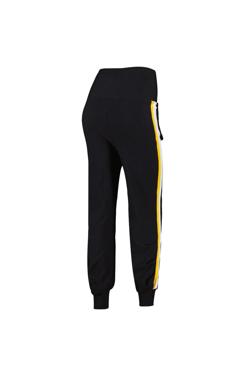 KIYA TOMLIN Women's KIYA TOMLIN Black Pittsburgh Steelers Stripe Tri-Blend Joggers, Alternate, color, 