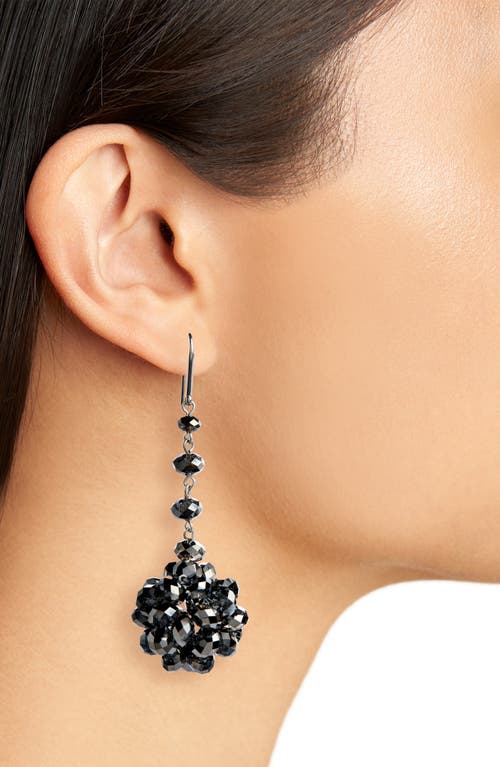 Isabel Marant Crystal Cluster Drop Earrings In Metallic