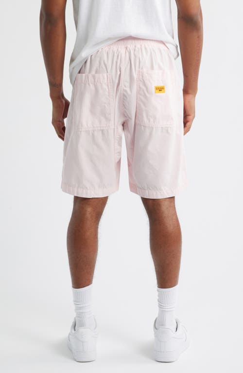 Service Works Organic Cotton Poplin Drawstring Chef Shorts In Pink