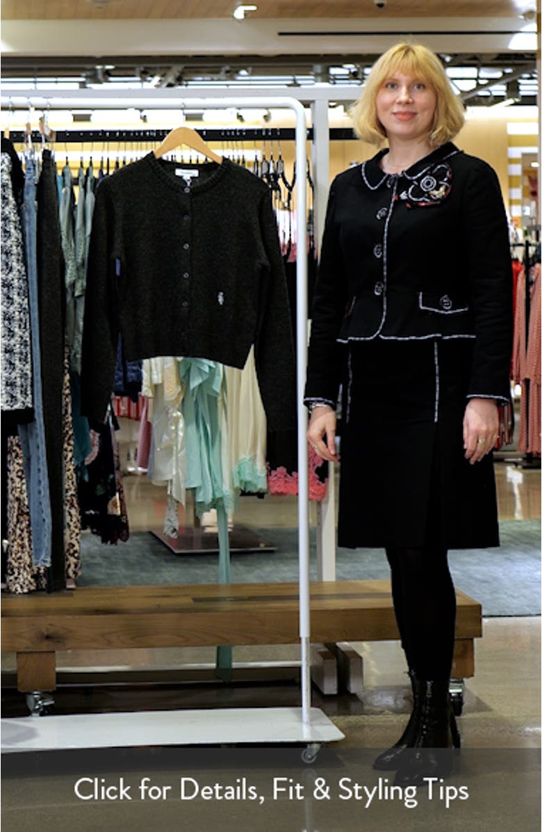 SRC Monogram Crop Cashmere
Wool Cardigan, sales video thumbnail