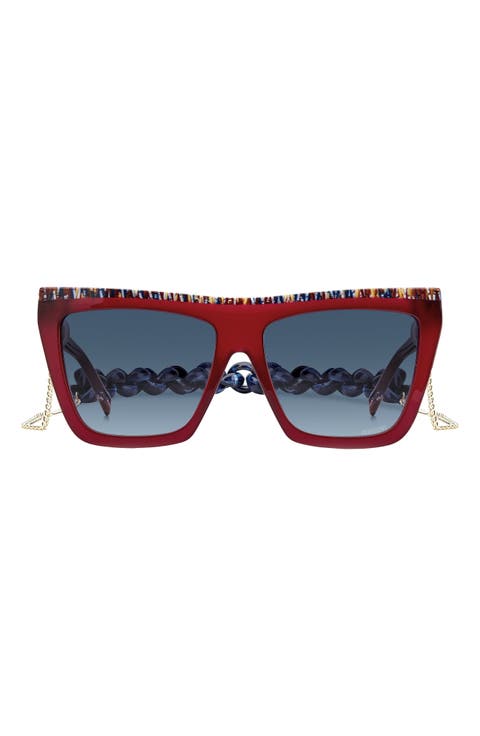 59mm Gradient Square Sunglasses