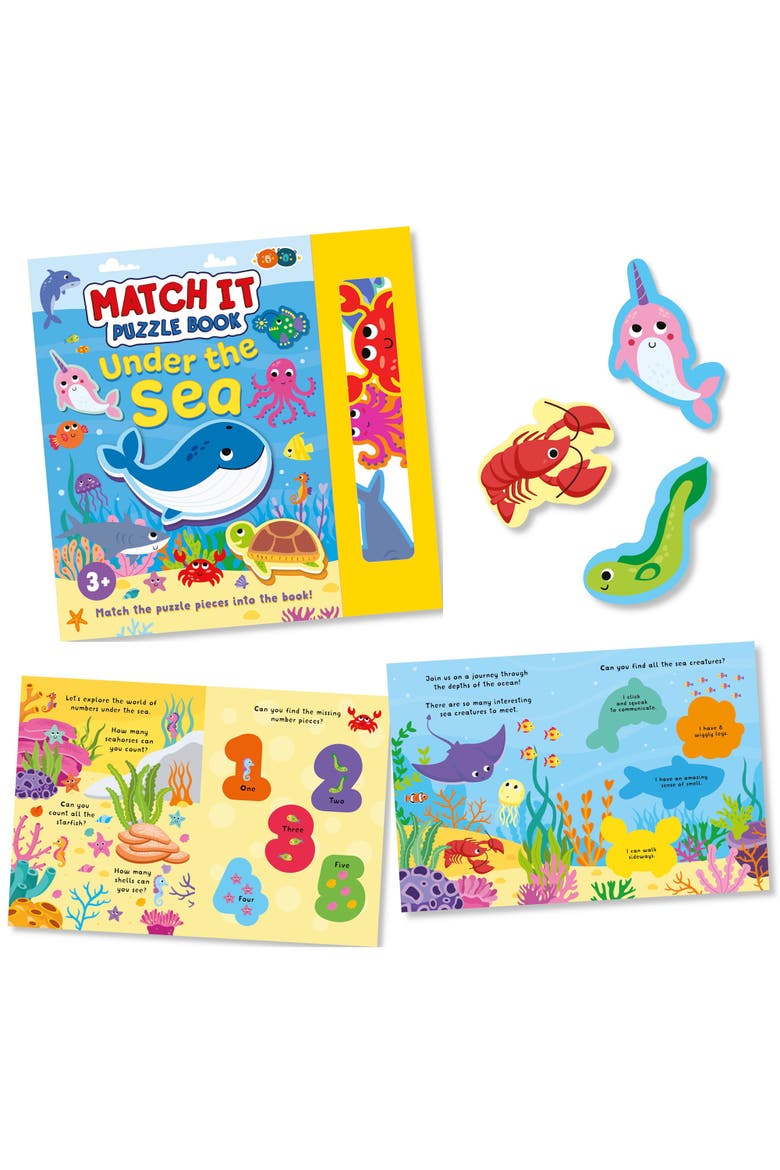 Match It Puzzle Book, Under The Sea Jigsaw Storybook, Kid 3+, Alternate, color, Multicolored