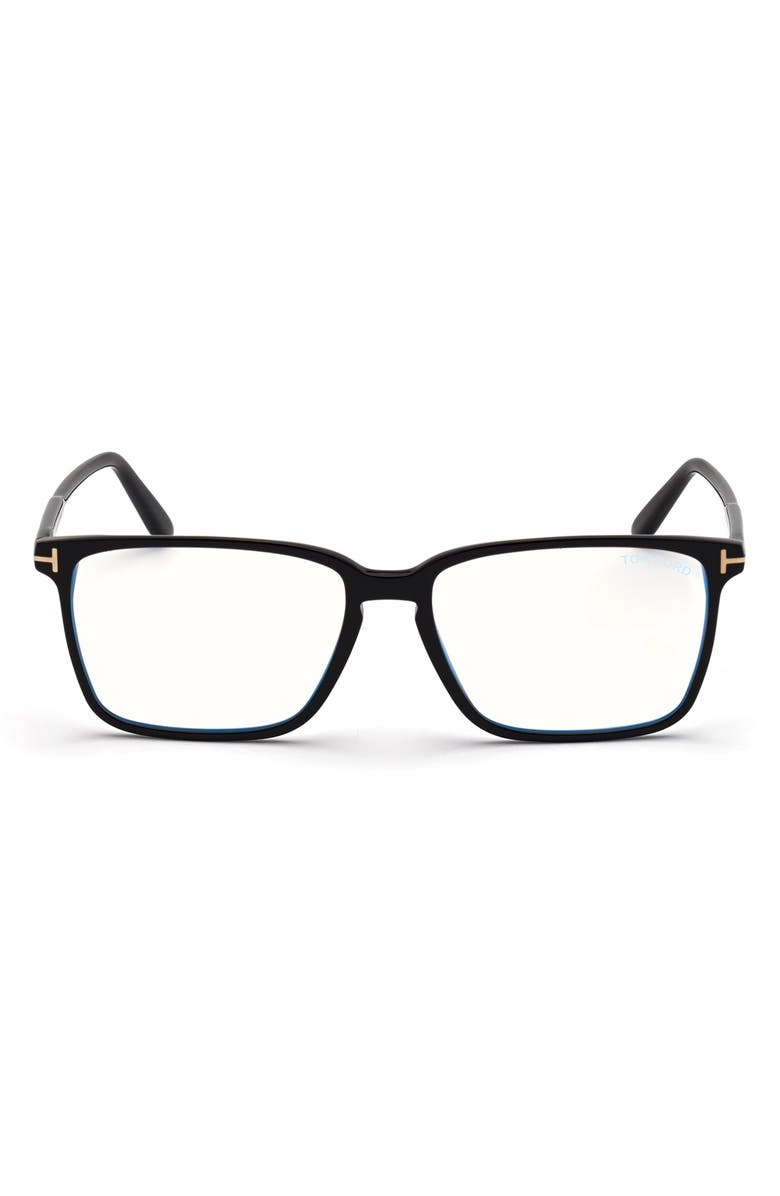 TOM FORD 56mm Rectangular Optical Glasses, Main, color, 