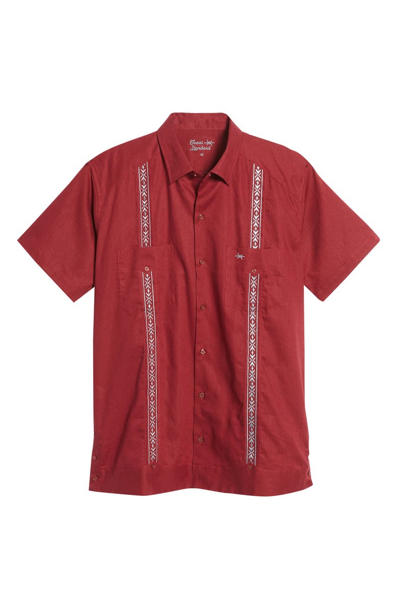 TEXAS STANDARD Linen & Cotton Guayabera Shirt, Alternate, color, 