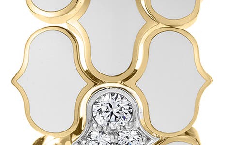 Roberto Coin Cobra Diamond Hoop Earrings In Multi