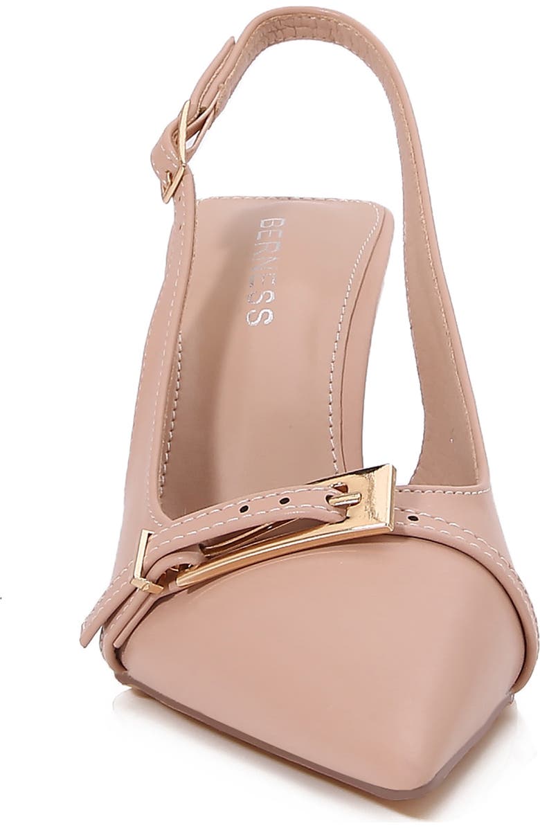 BERNESS Coraline Pointed Toe Slingback Pump, Alternate, color, Beige