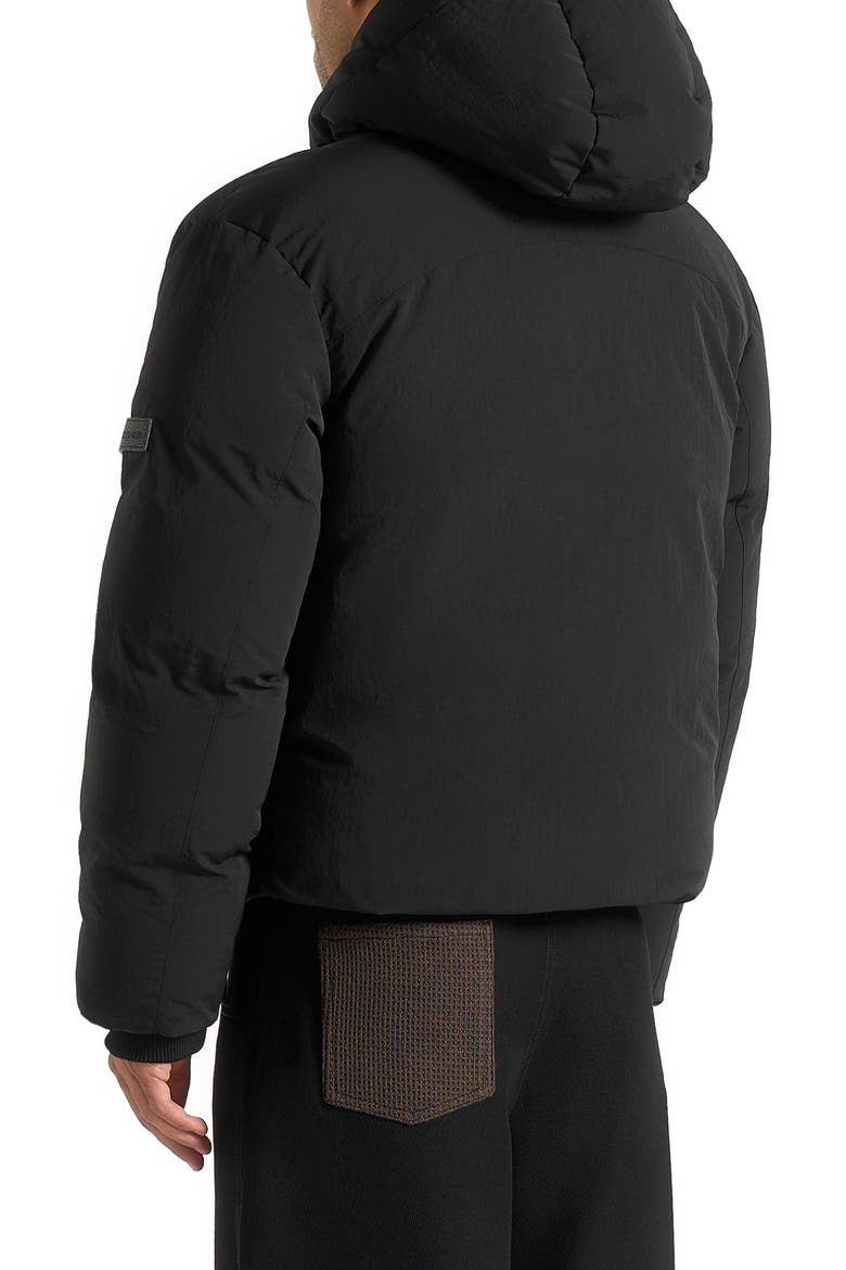 Casey Unisex Minimal Raglan Puffer Jacket, Alternate, color, Black