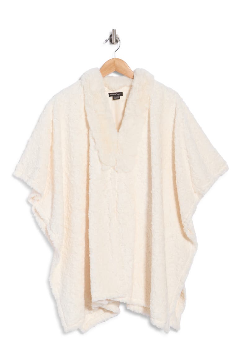 Diamond Pointelle Poncho, Main, color, IVORY