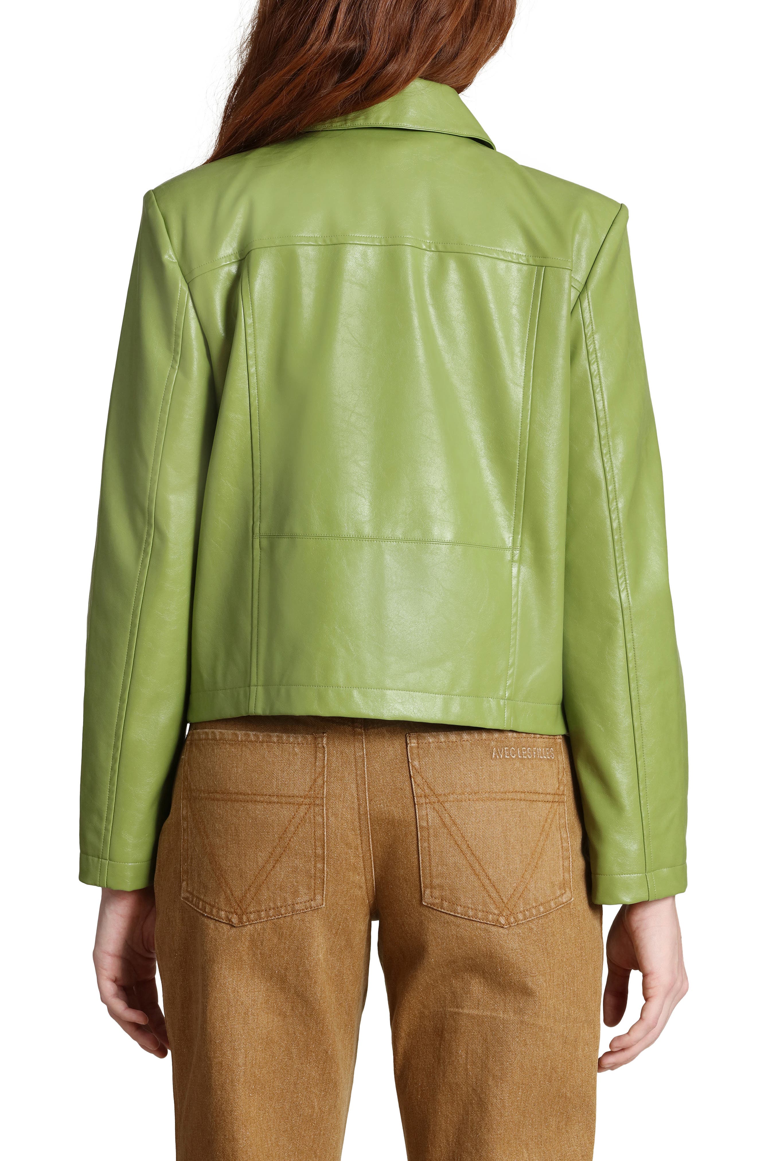 Faux Leather Jacket - image 4