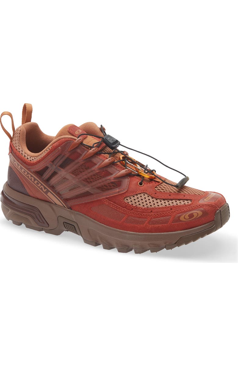 Salomon ACS Pro Red Ashes Running Sneaker, Main, color, Pecan Brown/ Chili/ Mustang