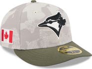 New Era Men's New Era Light Beige/Olive Toronto Blue Jays 2025 Armed Forces Day Low Profile 59FIFTY Fitted Hat