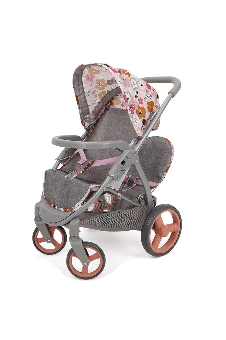 Melange Flora Mabelle Duo Twin Doll Stroller 2 Dolls 18", 3+, Main, color, Multicolored