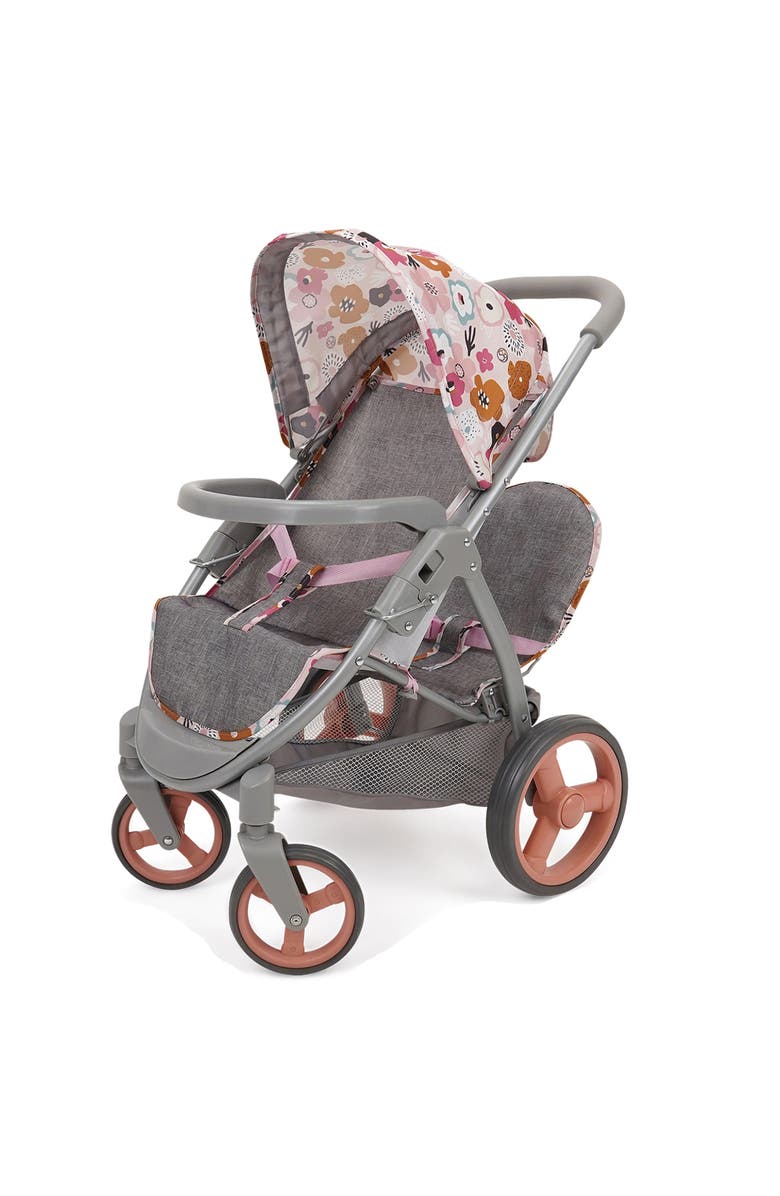 509 Crew Melange Flora Mabelle Duo Twin Doll Stroller 2 Dolls 18", 3+, Main, color, Multicolored