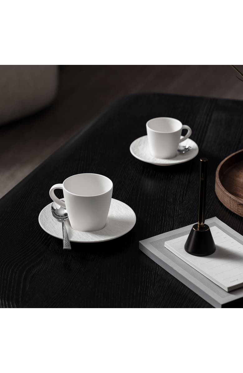 Villeroy & Boch Manufacture Rock blanc Coffee Cup, Alternate, color, White