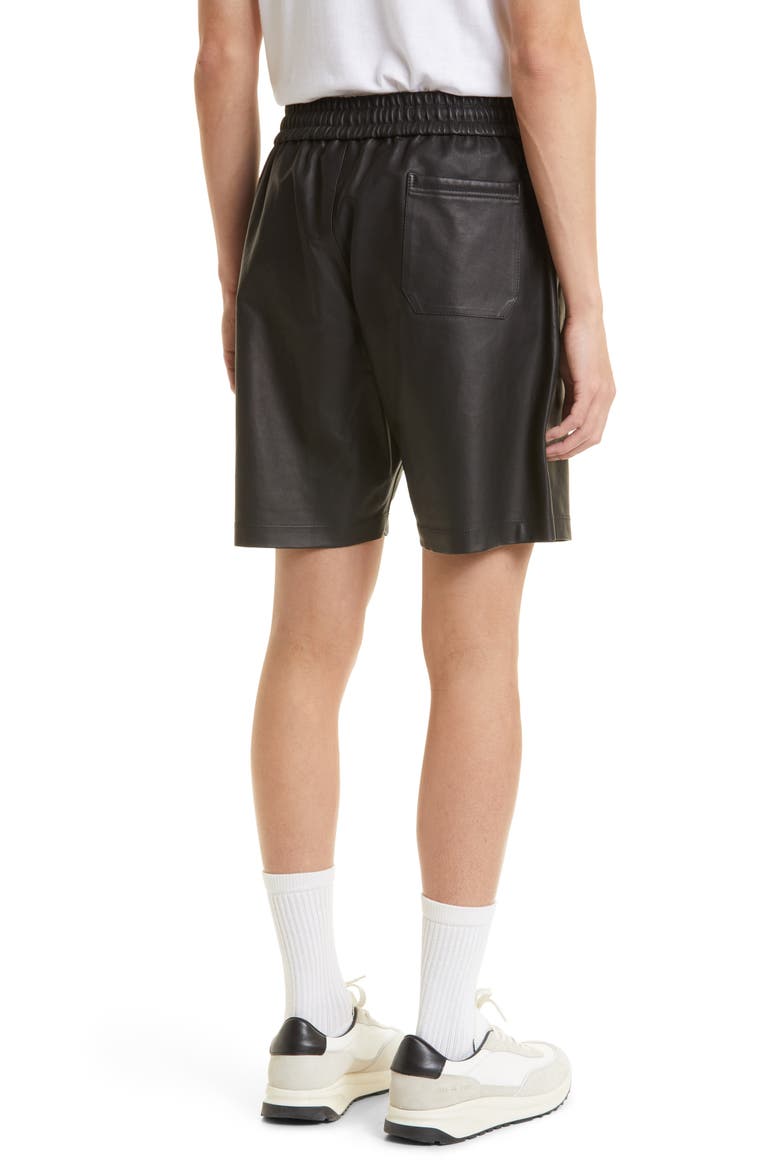 LA Lambskin Leather Pants, Alternate, color, BLACK