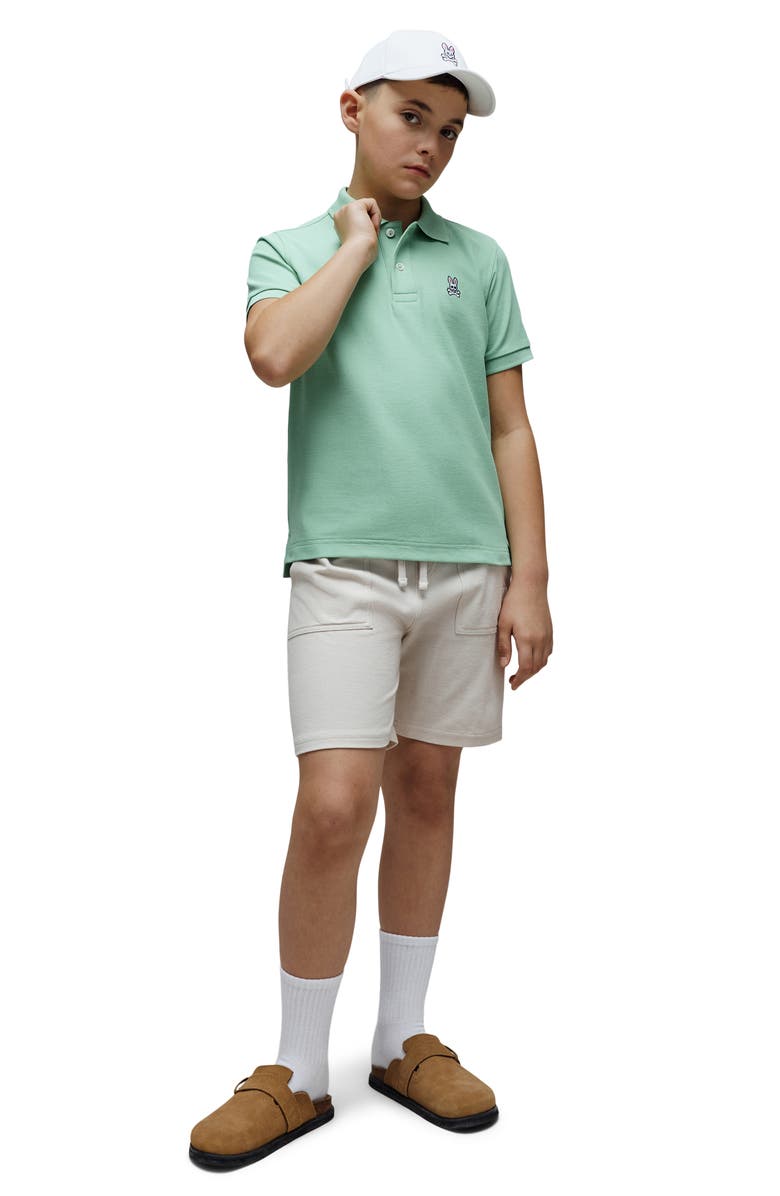Psycho Bunny Kids' Classic Piqué Polo, Alternate, color, Light Grass Green