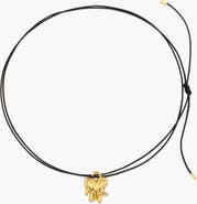 YOJ Loff Mini Cord Necklace in Gold and Black