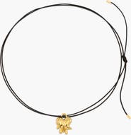 YOJ Loff Mini Cord Necklace in Gold and Black