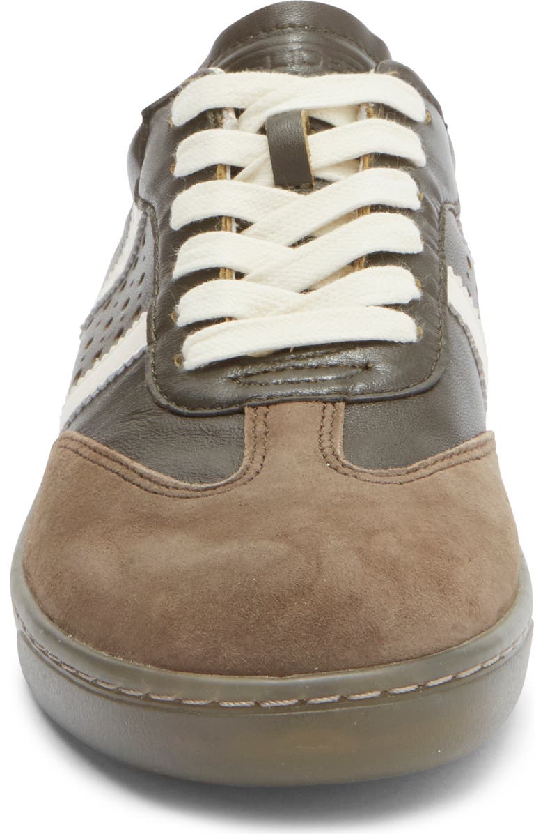 JSlides Hunter Leather Sneaker, Alternate, color, Mid Brown