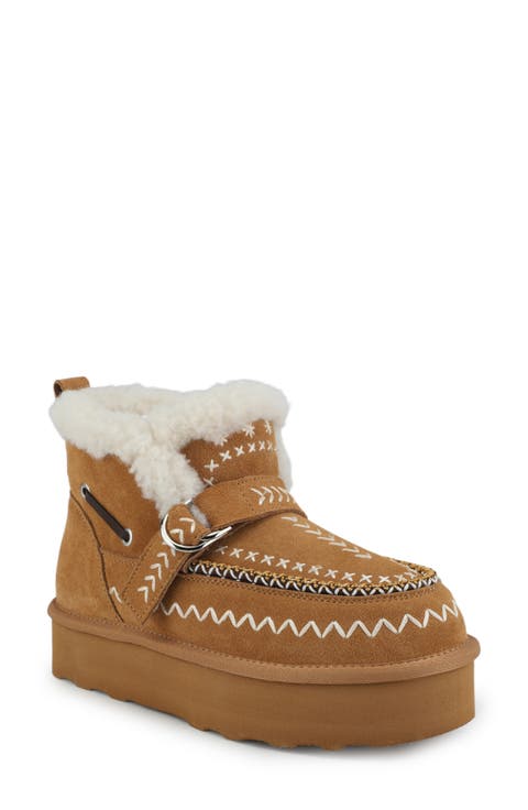 Grand Faux Fur Lined Bootie (Women)