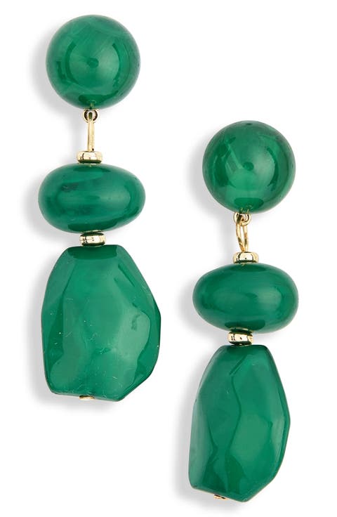 Organic Linear Drop Earrings