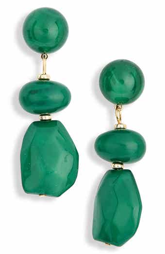 Organic Linear Drop Earrings