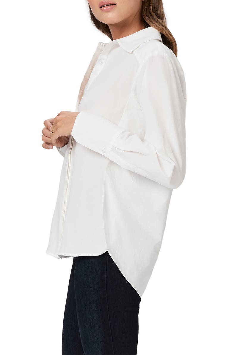 PAIGE Clemence Button-Up Shirt, Alternate, color, White