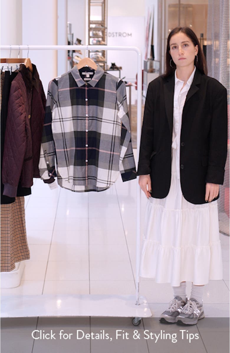 Mooreland Plaid Cotton Button-Up Shirt, sales video thumbnail