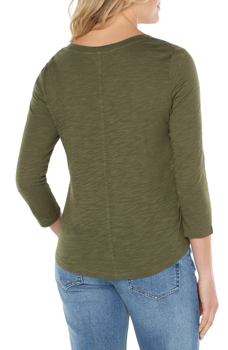 Liverpool Los Angeles Slub Modal & Cotton Scoop Neck T-Shirt, Alternate, color, 