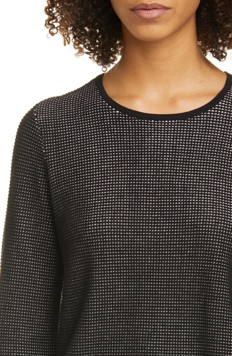 Eileen Fisher Crewneck Silk Blend Top, Alternate, color,