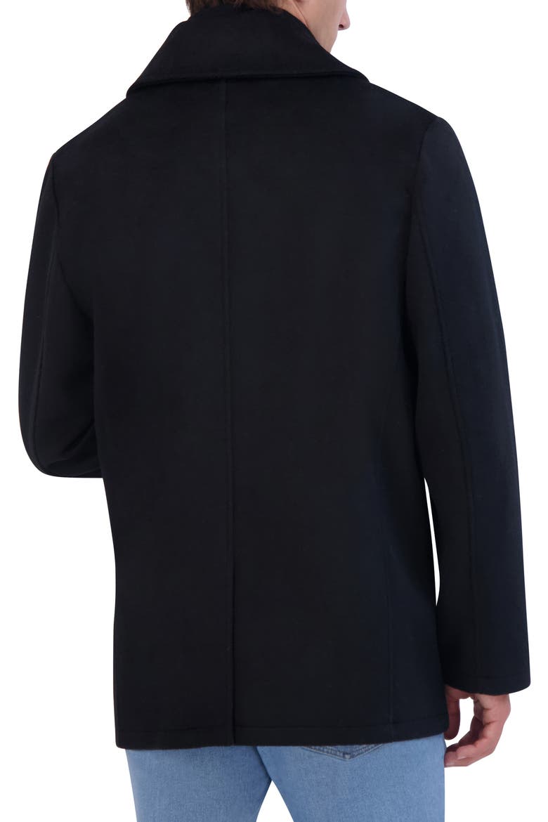 Peacoat with Bib, Alternate, color, BLACK