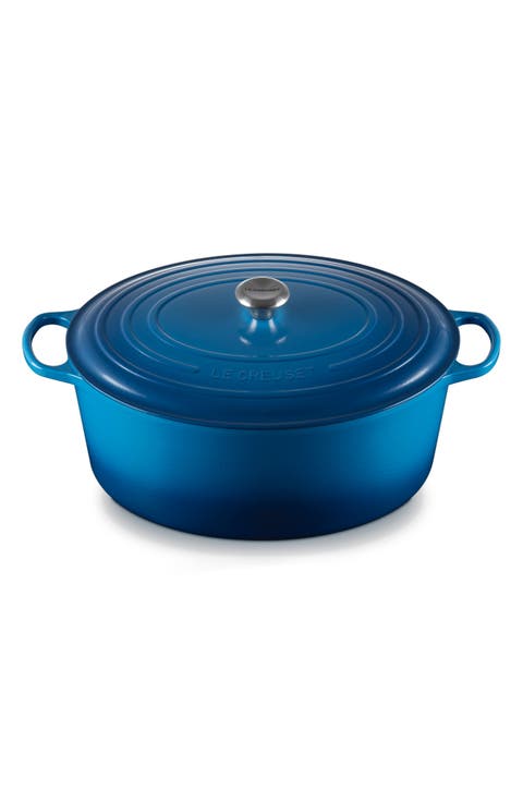 Signature 15 1/2-Quart Oval Enamel Cast Iron French/Dutch Oven