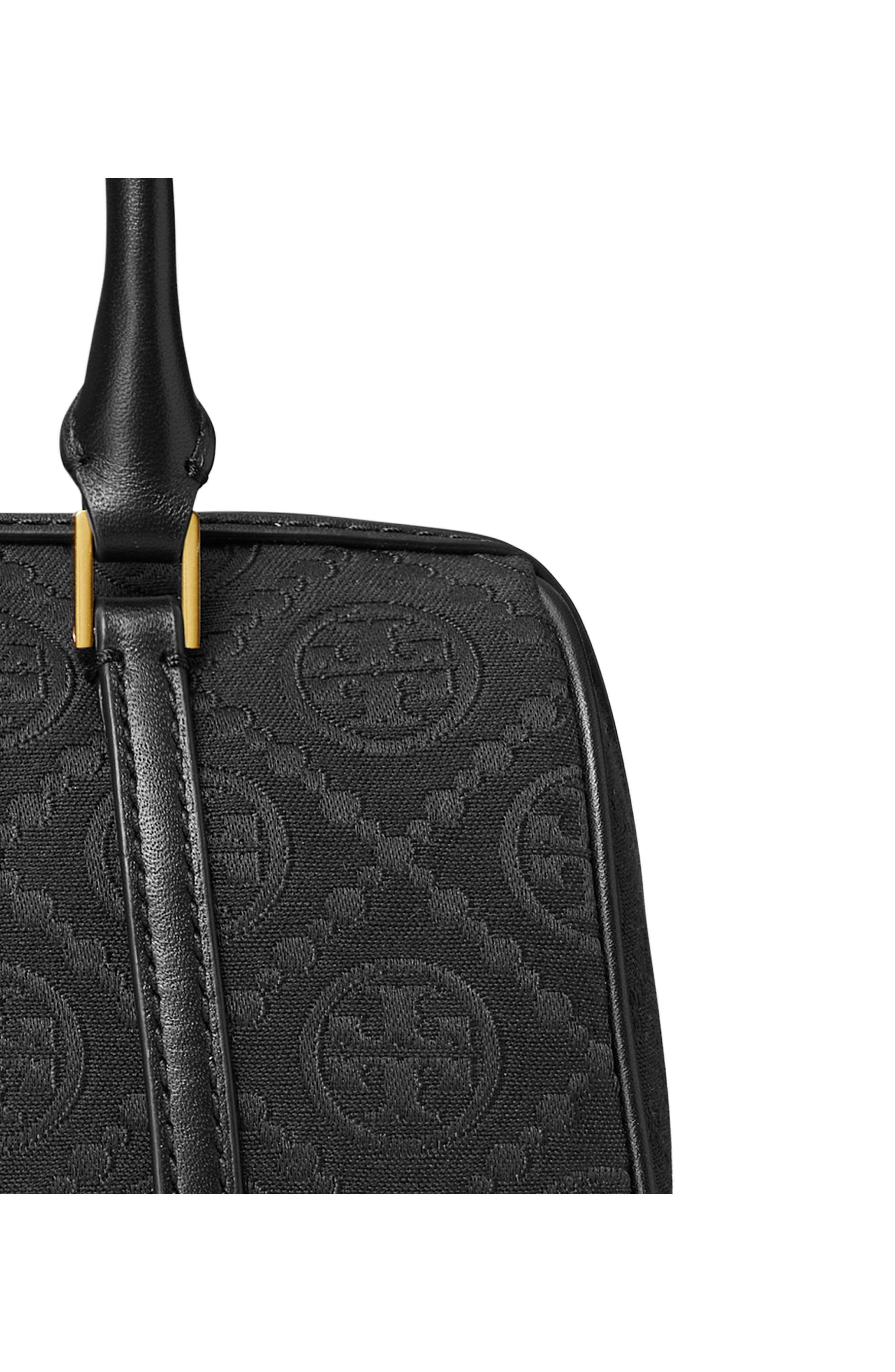 Tory Burch Mini T Monogram Barrel Bag, Alternate, color, 