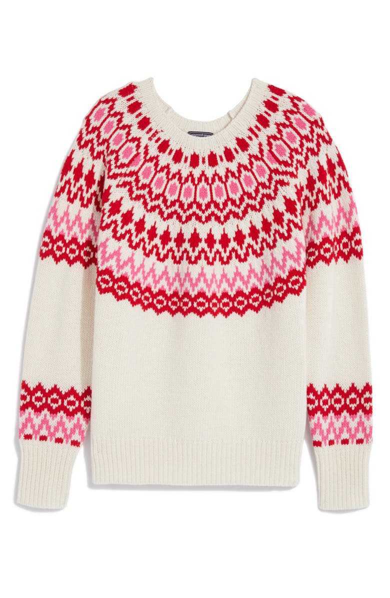 vineyard vines Cast Off Fair Isle Wool Blend Sweater, Alternate, color, 