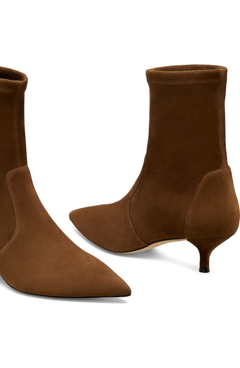 Stuart Weitzman Mara 50 Kitten Heel Bootie, Alternate, color, Espresso