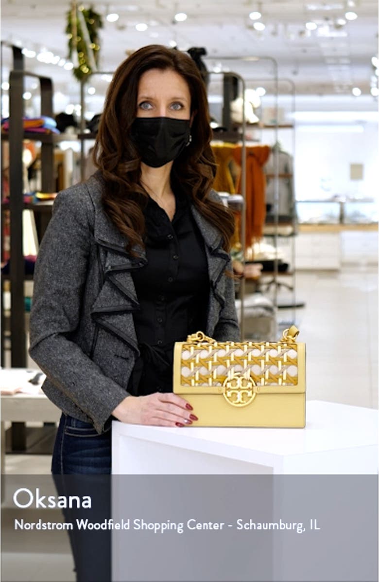 Miller Basketweave Leather Shoulder Bag, sales video thumbnail